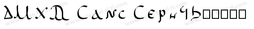 DMCA Sans Serif字体转换